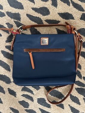 Dooney & Bourke Wayfarer Daisy Crossbody with Brown Leather Trim • Like New
